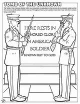 Coloring Book Tomb Unknown Armed Forces Activity sketch template