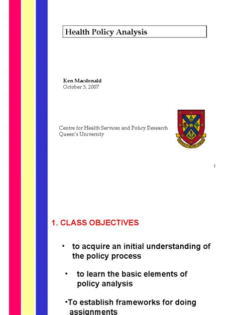 health policy analysis  policy analysis policy