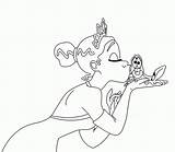 Princesa Tiana Sapo Princesas Colorare Ranocchio Principessa Frosch Beijando Coloring Disegni Printesa Ausmalen Broscuta Disegnidacolorareonline Prinzessin Malvorlage Bambini Tudodesenhos Kiss sketch template