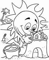Vacation Summer Drawing Coloring Pages Getdrawings sketch template