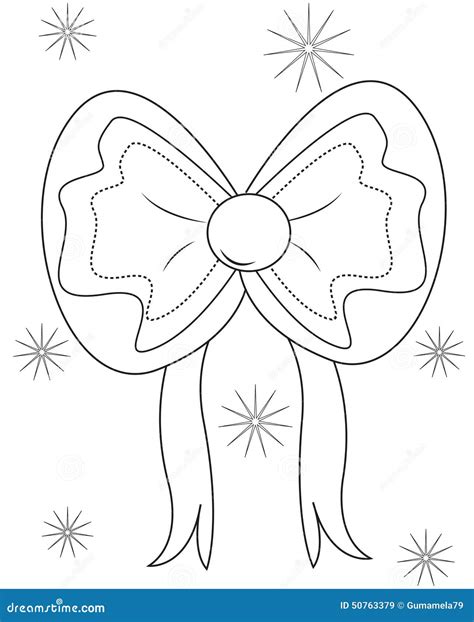 ribbon coloring page stock illustration illustration  beautiful