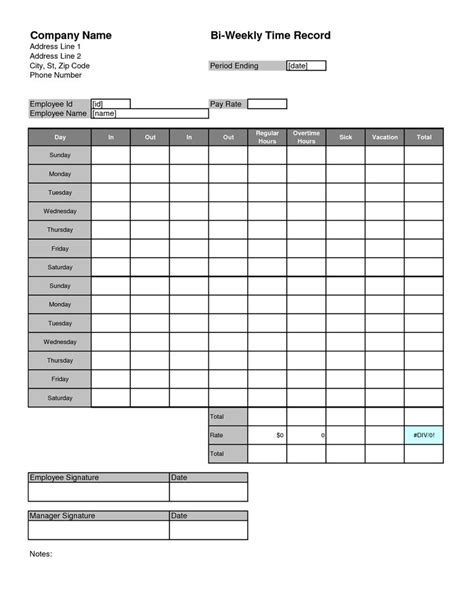 images  time card template timesheets pinterest templates