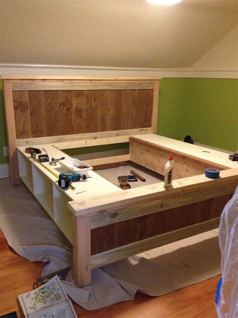 bed frame plans drawers woodworking projects plans