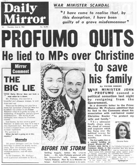 profumo affair 50 years on and the top 15 political sex