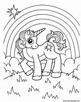 Licorne Ciel Magique Einhorn Arco Regenbogen Gratuit Unicornios Coloriages 1001 sketch template