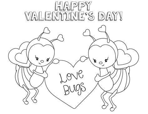 cute valentines day coloring pages  kids crazy  projects