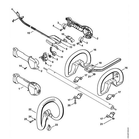stihl fs   brushcutter fs   parts diagram  handle