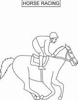 Horse Racing Coloring Pages Melbourne Cup Jockey Activities Craft Colour Printable Kids Horses Color Derby Print Colouring Crafts Paper Horsey sketch template