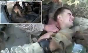 Staggering Footage Of Marine Being Shot In The Neck In Afghanistan