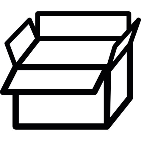 box open cardboard cardboard box open box icon