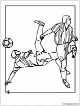 Pages Soccer Coloring Cup sketch template