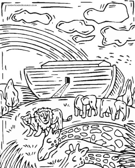 noah   ark coloring pages coloring home