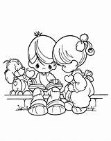 Precious Moments Coloring Pages Printable Kids Moment Color Sheets Baby Girl Book Girls sketch template