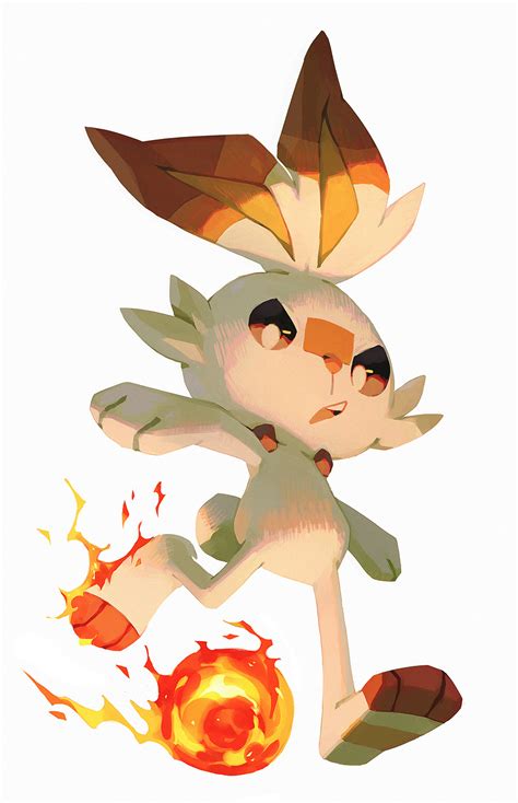 scorbunny pokemon drawn  bluekomadori danbooru