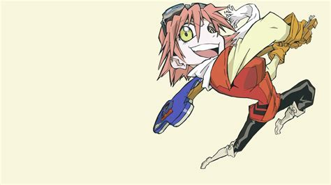 wallpaper id 1376163 female flcl pink anime character 480p