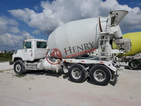 mack dms concrete cement mixer truck  henry equipment