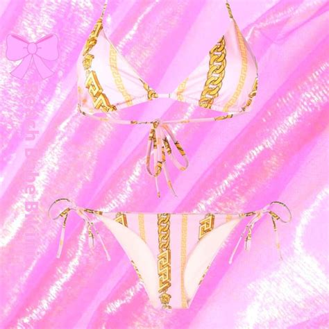 Versace Designer Pink Bikini ©beach Babe Bikini