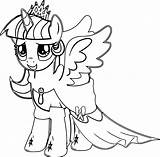 Twilight Sparkle Coloring Princess Wecoloringpage Pages sketch template