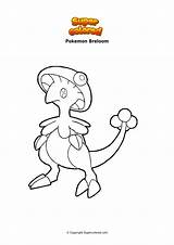Pokemon Breloom Supercolored Ausmalbild Calyrex Cosmog sketch template