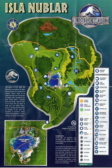 Jurassic World Fallen Kingdom Isla Nublar Map