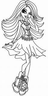 Coloring Pages Monster High Flamenco Spectra Girls Dancer Hair Nile Cleo Vondergeist Hold Printable Color Getcolorings Kids Sheets Print Drawings sketch template