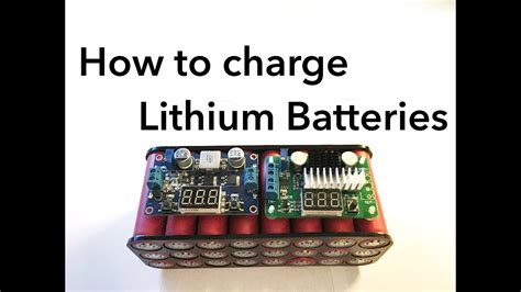 charge lithium batteries youtube