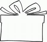 Coloring Gift Present Christmas Box Pages Popular sketch template