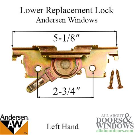 replacement lock left hand  andersen casement windows