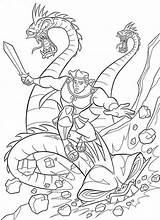 Hercules Herkules Doo Scooby Hercule Colorier Dragones Hércules Bojanke Slaying Licorne Ulis Hades sketch template
