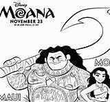 Pages Coloring Moana Disney Print Maui Copies Computer Following Links Many Them Click Save sketch template