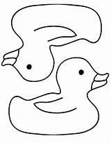 Coloring Rubber Ducky Pages Duck Ducks Little Five Two Printable Baby Kids Result sketch template