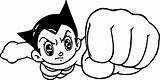 Logo Coloring Astroboy Transfers Iron Shirt Astro Boy Wecoloringpage sketch template