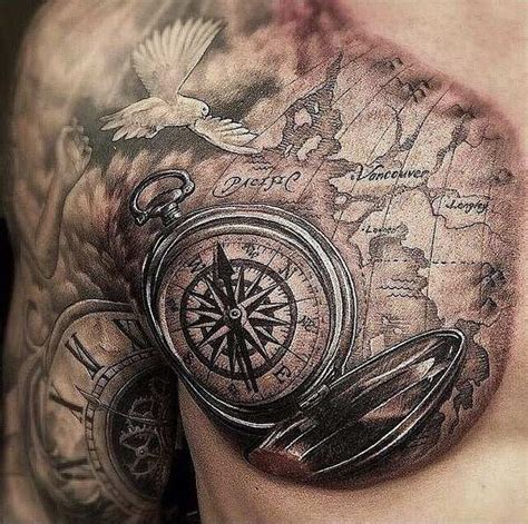 compass tattoos meaning and fantastic design ideas for men