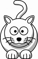 Cat Coloring Cartoon Clipartbest Tabby Tags Clipart sketch template