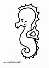 Coloriage Hippocampe Caballito Seahorse 1159 J4b Animales Coloriages Dibujo Animaux Sirene sketch template
