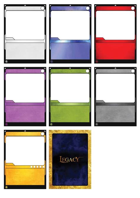 template ideas board game cards   trading card
