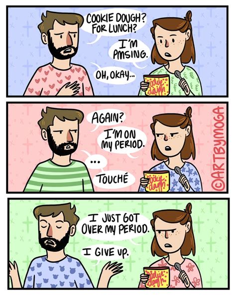 pms and cookie dough by artbymoga on deviantart