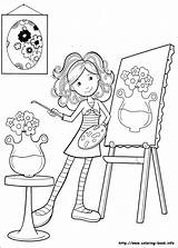 Coloring Girls Pages Groovy Paint Colorir Girl Para Pintar Book Painting Colouring Colour Microsoft Desenhos Desenho Colorear Drawing Color Printable sketch template