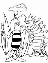 Bee Maya Coloring Pages sketch template