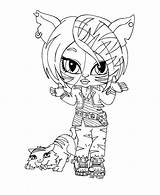 Monster High Coloring Pages Baby Print Kids Printable Little Azcoloring Pets Toralei Colouring Babies Girls Az Sheets Popular Bratz Pet sketch template