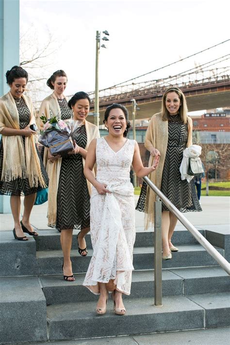 a chic vintage lesbian wedding in brooklyn kat and lauren amber