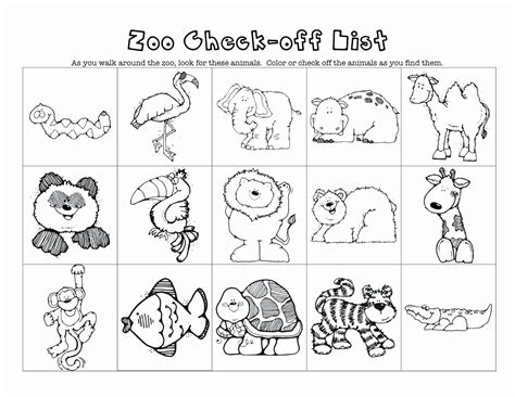coloring pages zoo animals preschool    images zoo