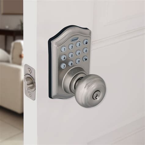 honeywell electronic entry knob door lock satin nickel walmartcom