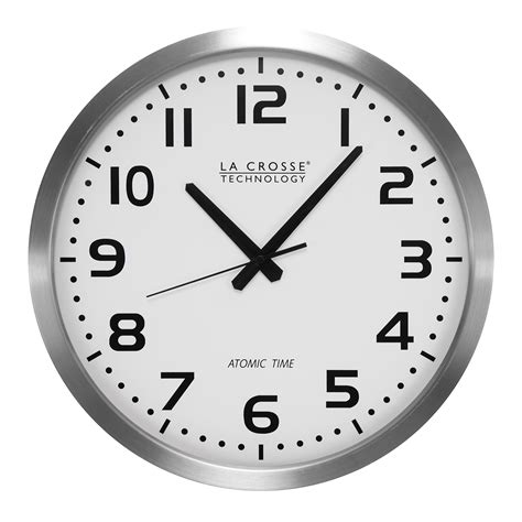 analog atomic wall clocks clock large modern  dial face bold black arabic ebay