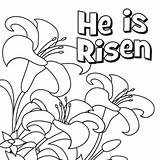 Risen Coloring He Pages Easter Kids Printable Sheets Bible Colouring Religious Color Part Christ Activities Adult Jesus Crafts Craft Good sketch template