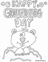Groundhog Coloring Pages Getcolorings sketch template