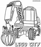 Lego City Coloring Pages Tractor Print Colorings sketch template