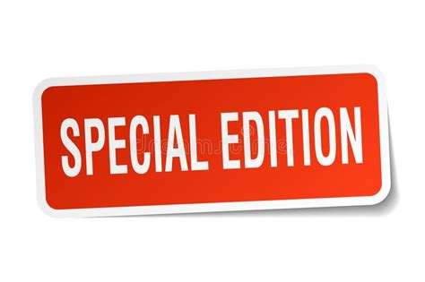 special edition sticker stock vector illustration  sign