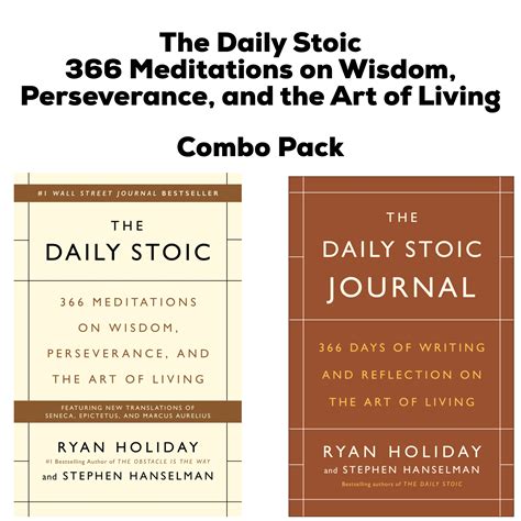 daily stoic book journal combo pack  ryan holiday