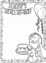 Birthday Happy Coloring Pages Print sketch template